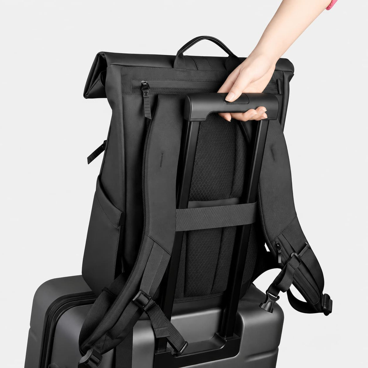 Sacs A Dos Femmes Roll Top Noir