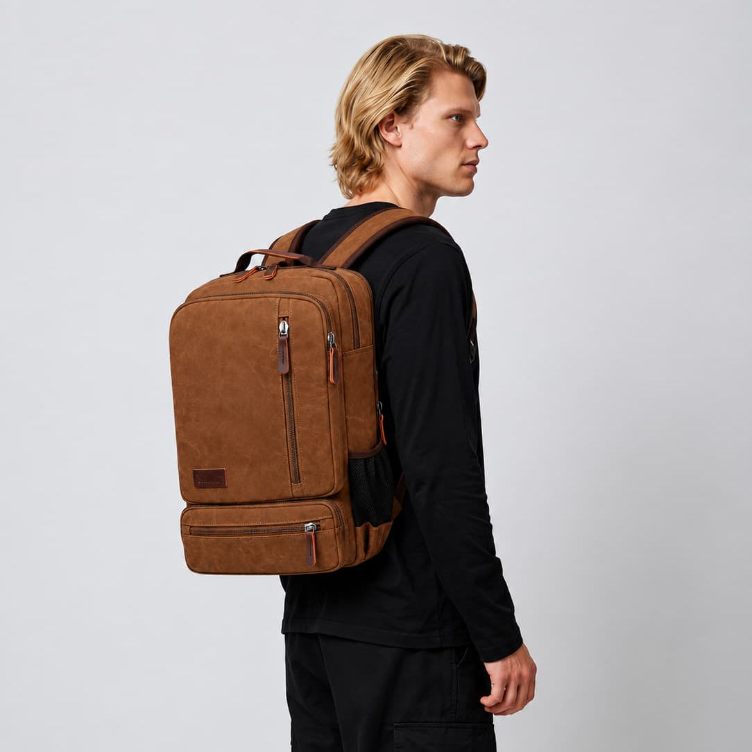 Sacs A Dos Homme Vintage Gris Foncé