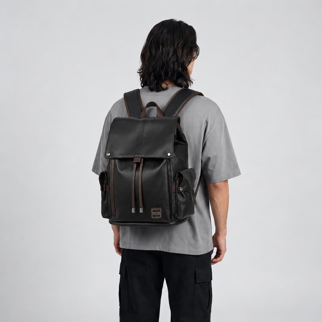 Sacs A Dos Cuir Homme Vintage Noir