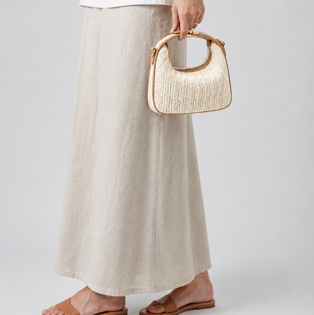 Sac à main bandoulière en paille bohème - Luvia 2