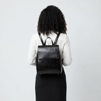 Sac à dos en cuir de vachette