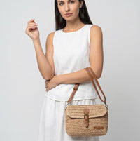 Sac à main bandoulière en paille élégant - Lavinia