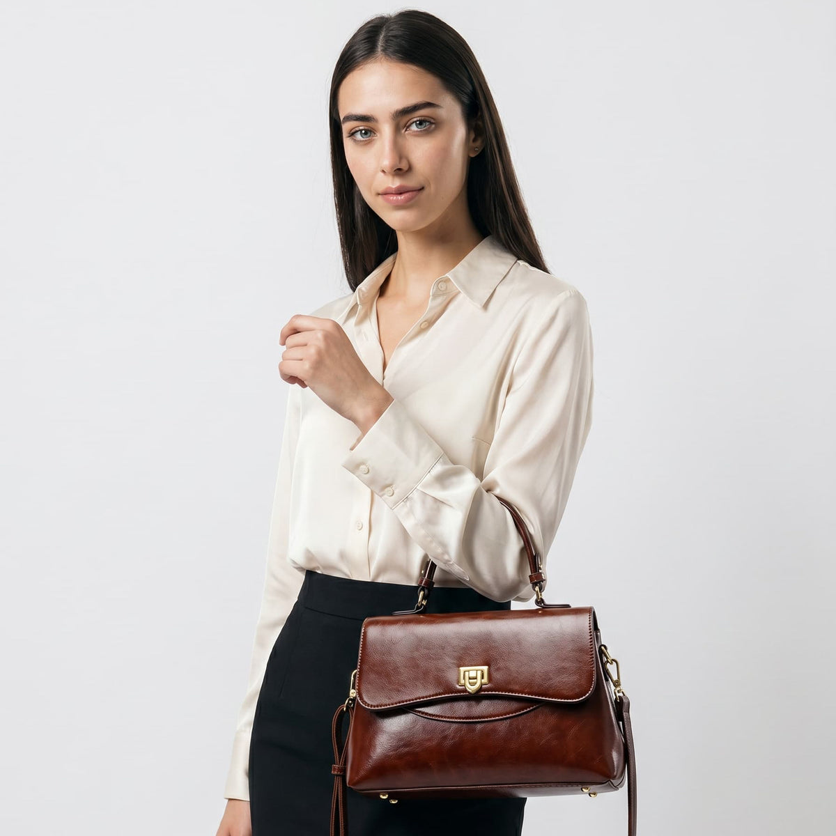 Sac à main bandoulière raffiné - Emanuela
